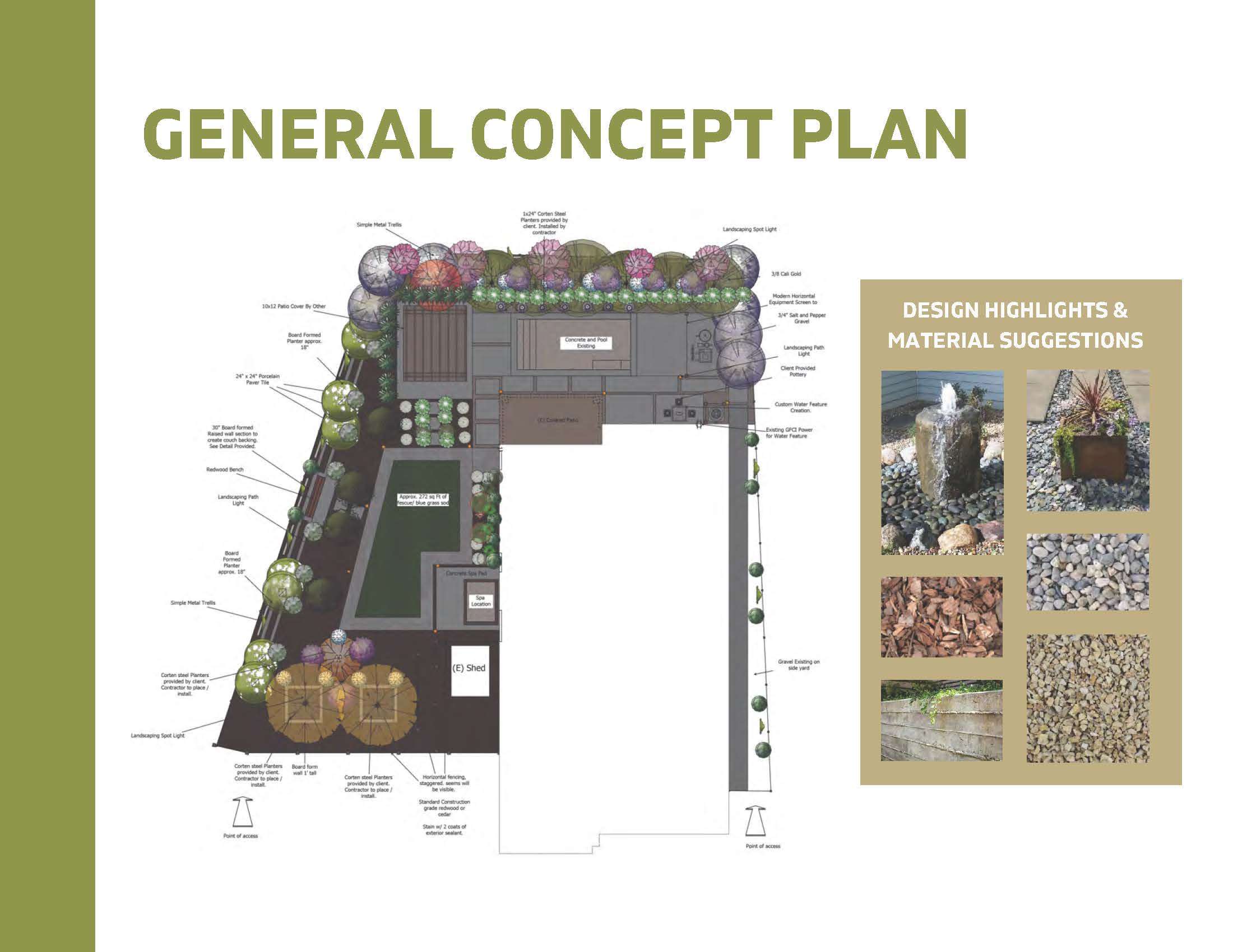 Sample Plan - Swimming Pool and Landscape Designs